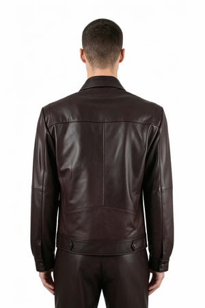 Alin Leather - Leo Casual Men's Brown Leather Jacket