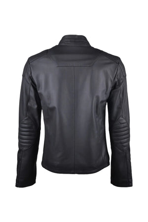 Alin Leather - Kane Men's Black Fitted Genuine Leather Jacket