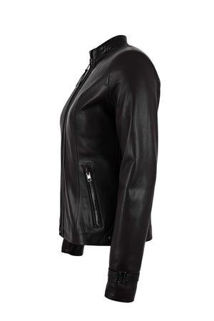 Alin Leather - Kibyra Fitted Women's Brown Leather Jacket