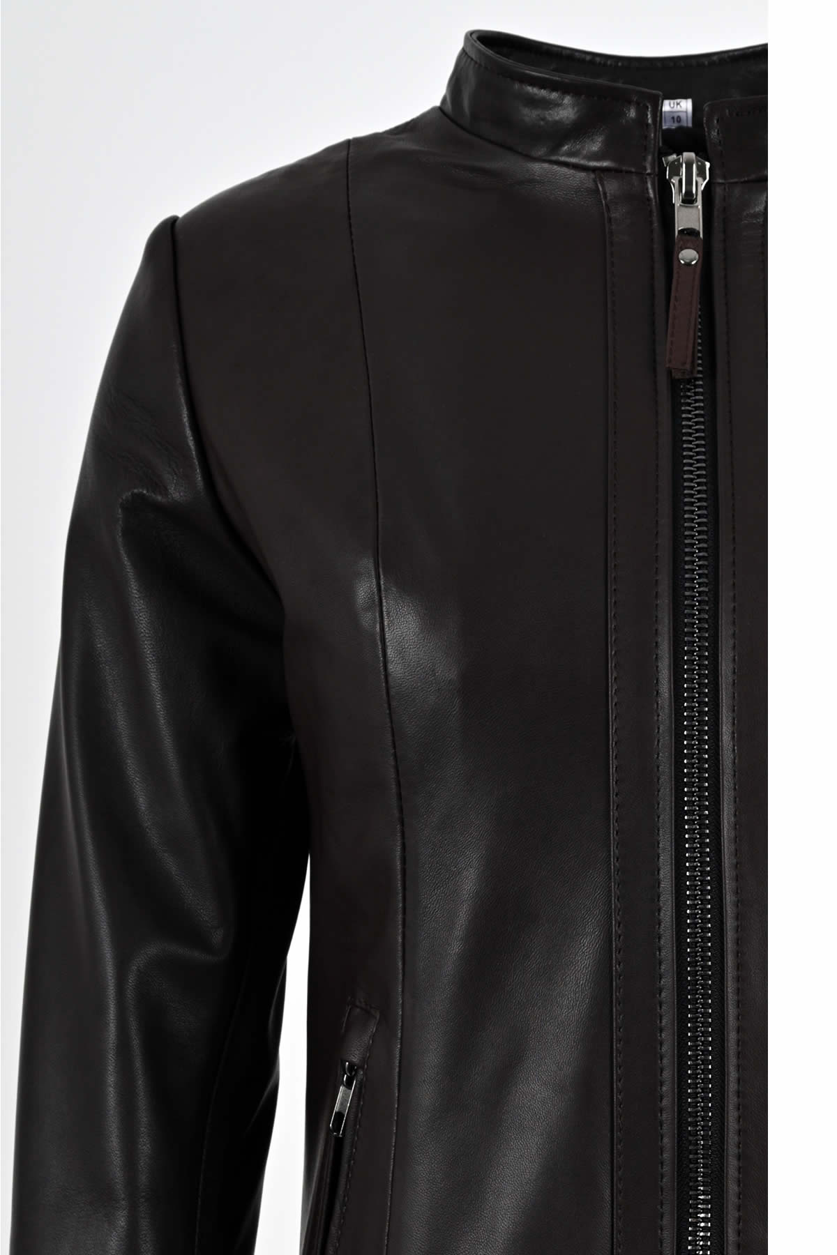 Alin Leather - Kibyra Fitted Women's Brown Leather Jacket