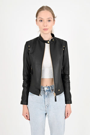 Alin Leather - Rio Fitted Women's Black Leather Jacket