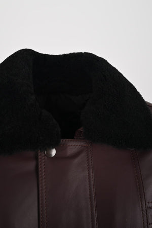 Alin Leather - Tarkan Oversize Bordo Winter Men’s Leather Coat