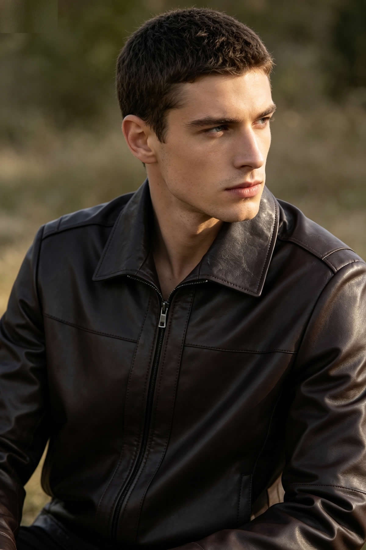 Alin Leather - Leo Casual Men's Brown Leather Jacket