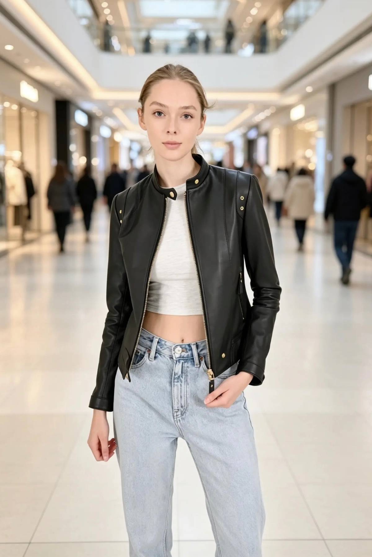 Alin Leather - Rio Fitted Women's Black Leather Jacket