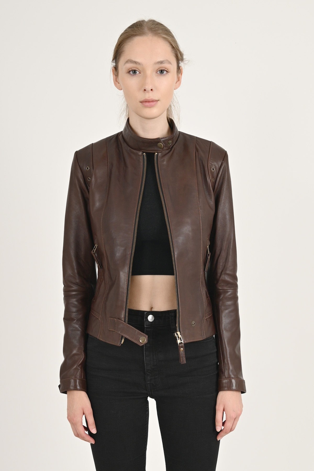 Alin Leather - Rio Women's Brown Leather Jacket
