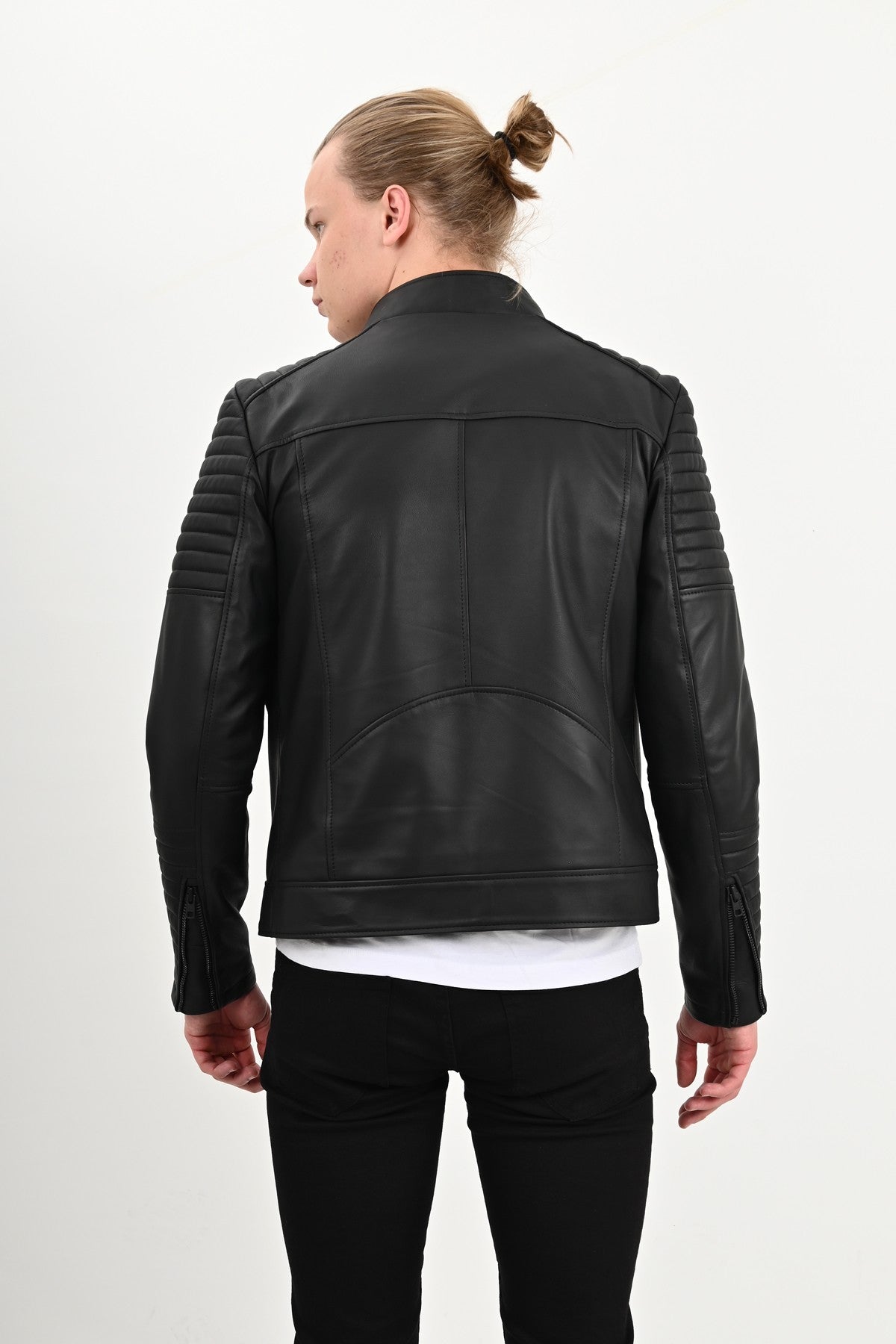 Alin Leather - Sandor Slim Fit Men’s Black Leather Jacket