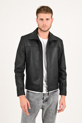 Alin Leather - Leo Casual Men's Black Leather Coat
