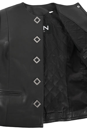 Black Leather Jacket Women's