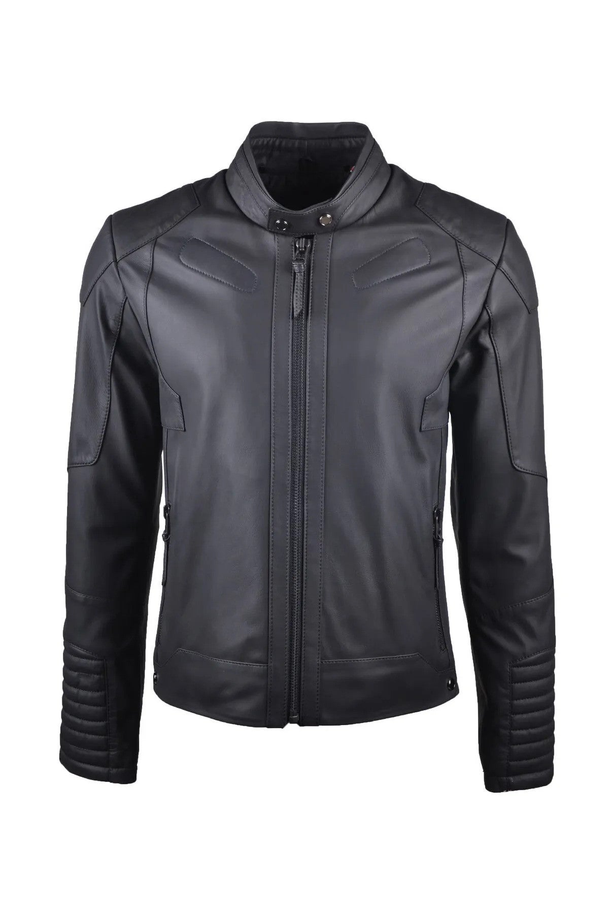 Alin Leather - Kane Men's Black Fitted Genuine Leather Jacket