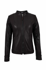 Alin Leather - Kibyra Fitted Women's Brown Leather Jacket