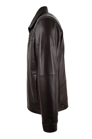 Alin Leather - Leo Casual Men's Brown Leather Jacket