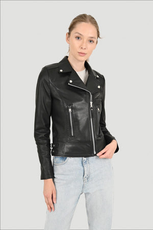 Alin Leather - Liberty Biker Women’s Black Leather Jacket
