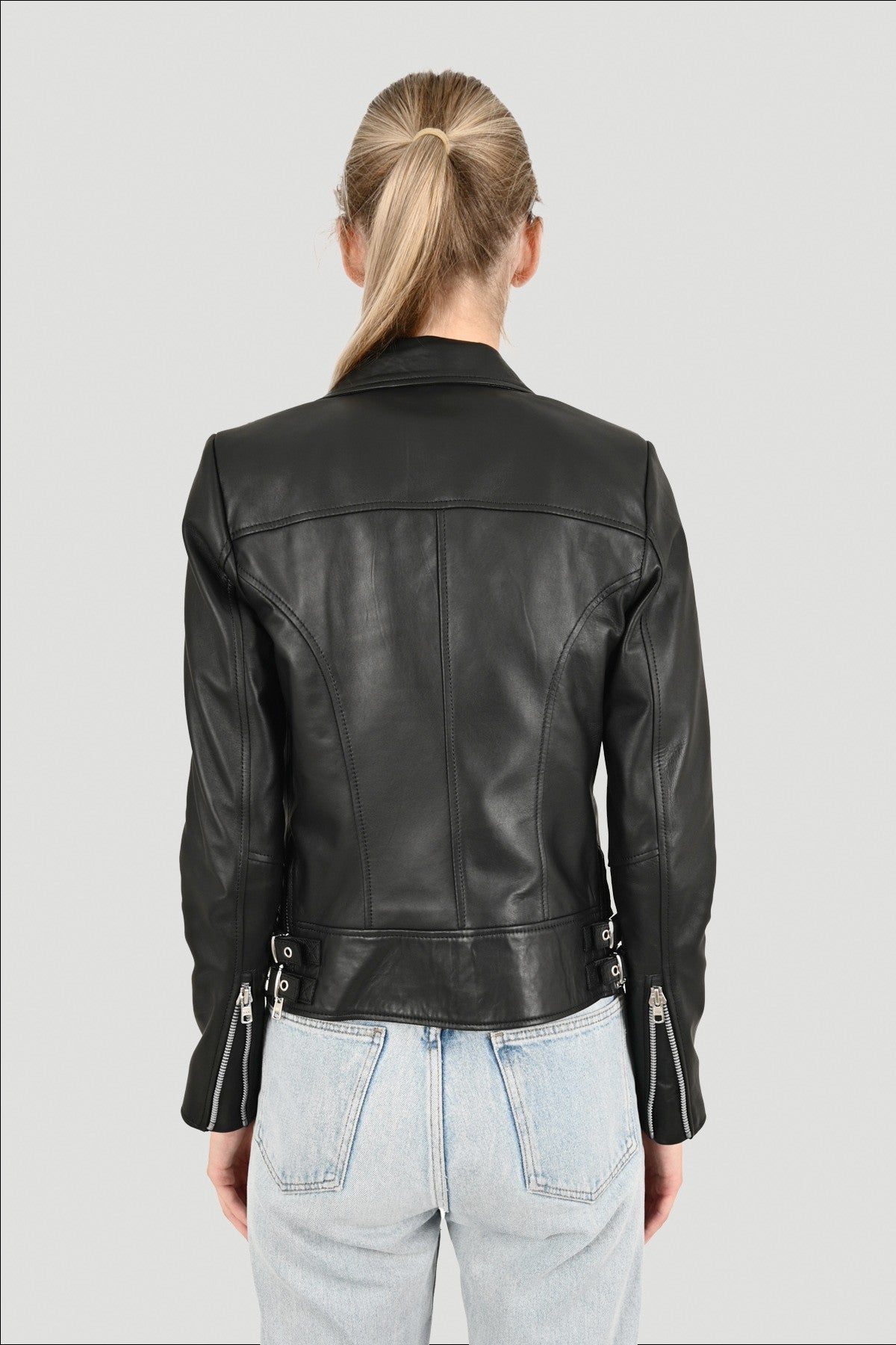 Alin Leather - Liberty Biker Women’s Black Leather Jacket