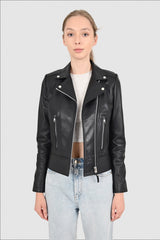 Alin Leather - Liberty Biker Women’s Black Leather Jacket
