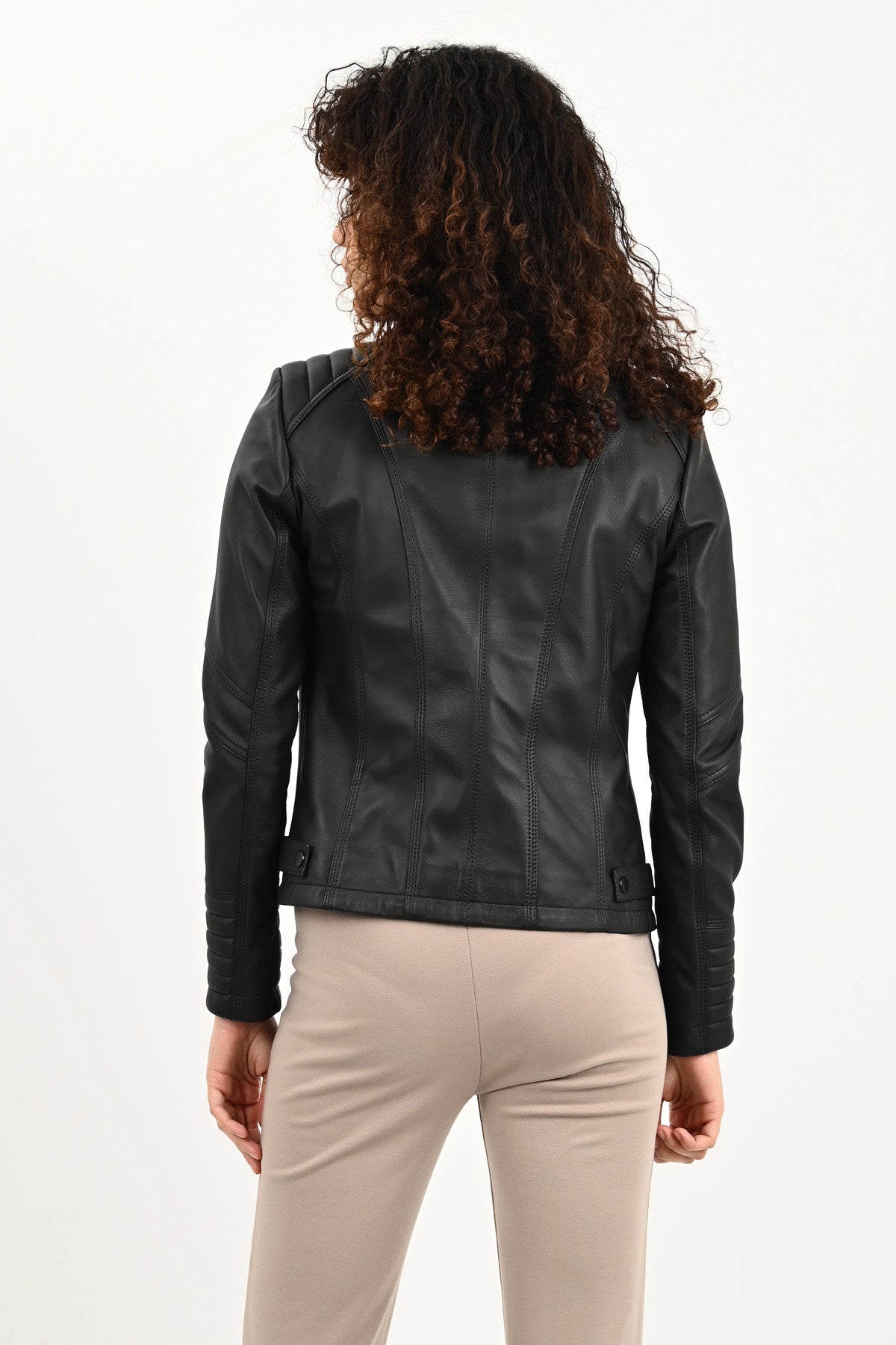 Alin Leather - Alexa Women’s Black Biker Leather Jacket