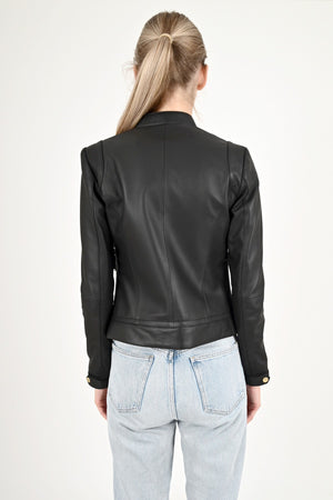Alin Leather - Rio Fitted Women's Black Leather Jacket