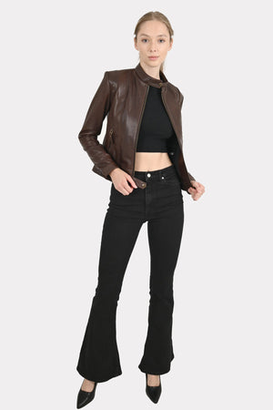 Alin Leather - Rio Women's Brown Leather Jacket