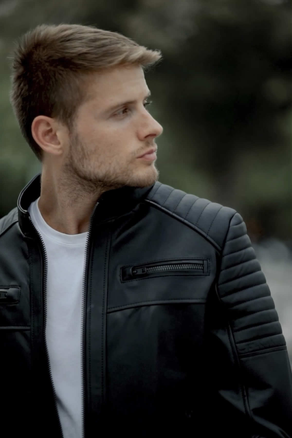 Alin Leather - Sandor Men’s Black Leather Jacket Slim Fit